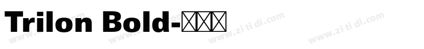 Trilon Bold字体转换 Trilon Bold字体转换